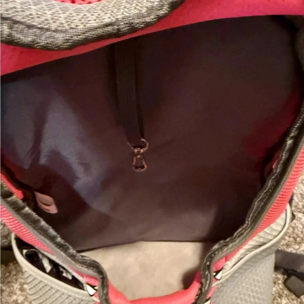 Pink and Gray Dog Carrier for Travel